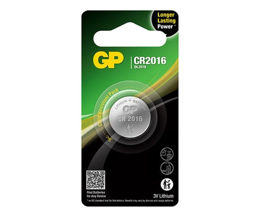 Batteri til CR2016 2182
