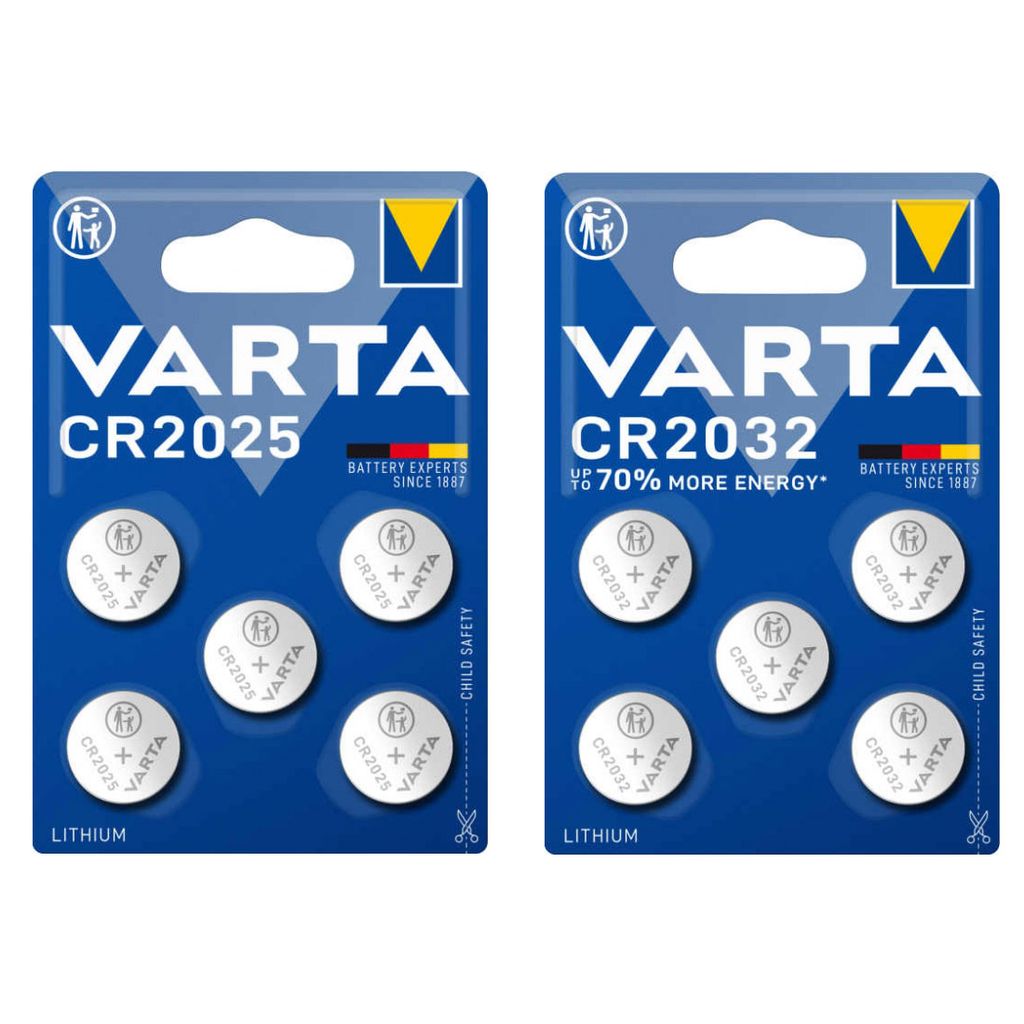 Batteri til VA_CR2032_CR2025_5P