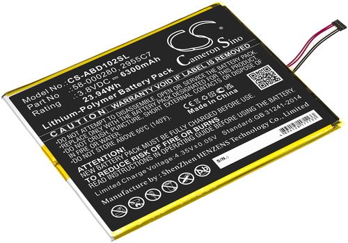 Batteri til Amazon 58-000280,2955C7 6300 mAh