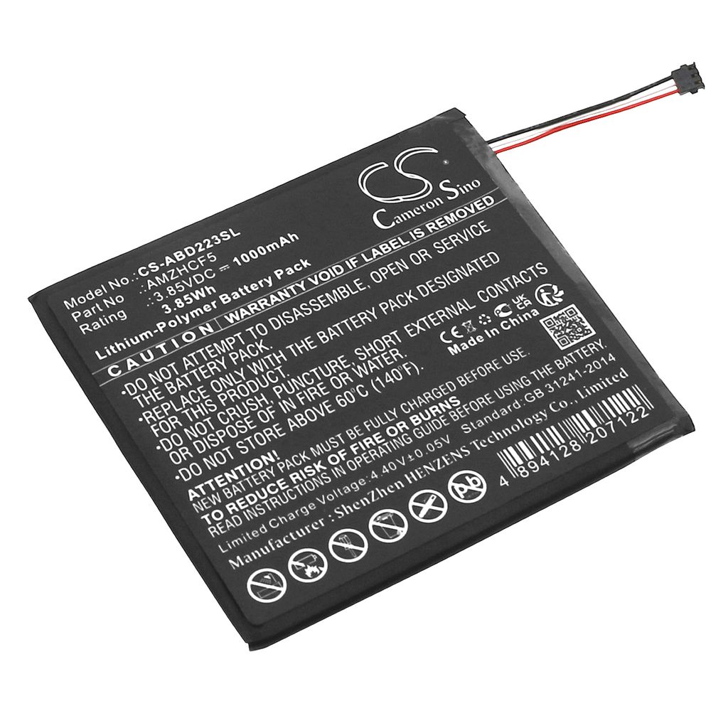 Batteri til Amazon AMZHCF5 1000 mAh