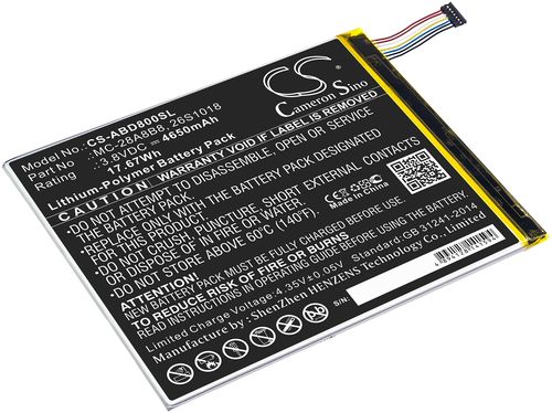 Batteri til Amazon 26S1018,58-000161,MC-28A8B8 4650 mAh