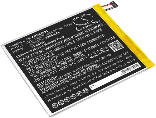 Batteri til Amazon MC-308695,58-000255,ST28 3000 mAh