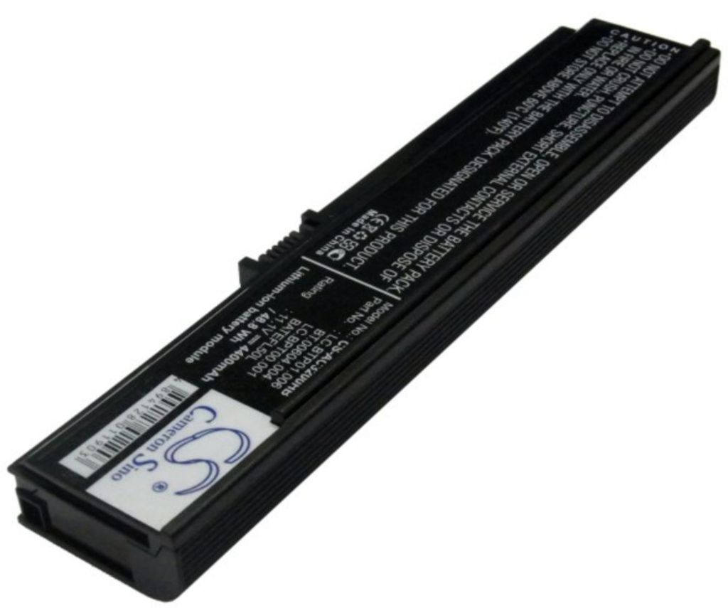 Batteri til Acer LC.BTP01.006,BATEFL50L,BATEFL50L6C40,BATEFL50L6C48,BATEFL50L9C72,BT.00603.006,BT.00603.010,BT.00604. 4400 mAh