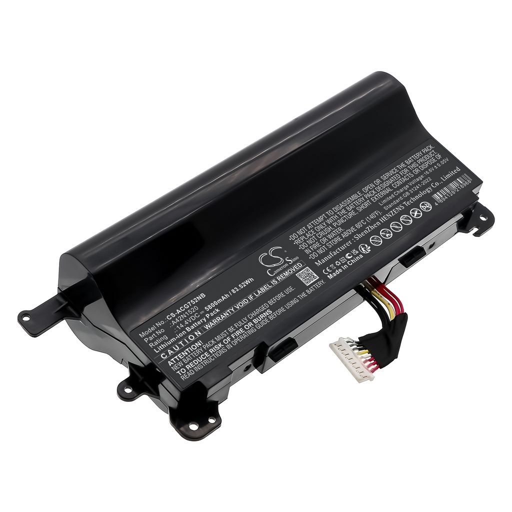 Batteri til Acer 0B110-00380000,0B110-00380200,A42N1520 5800 mAh