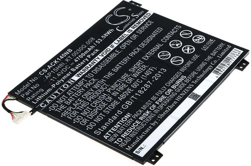 Batteri til Acer AP15H8I,KT.0030G.008 4700 mAh