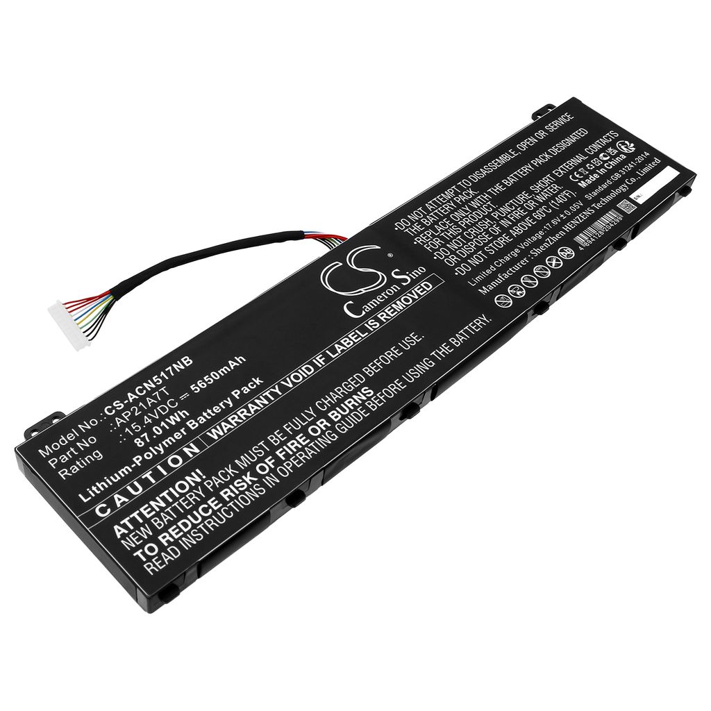 Batteri til Acer AP21A7T,AP21A8T,KT0040G014 5650 mAh