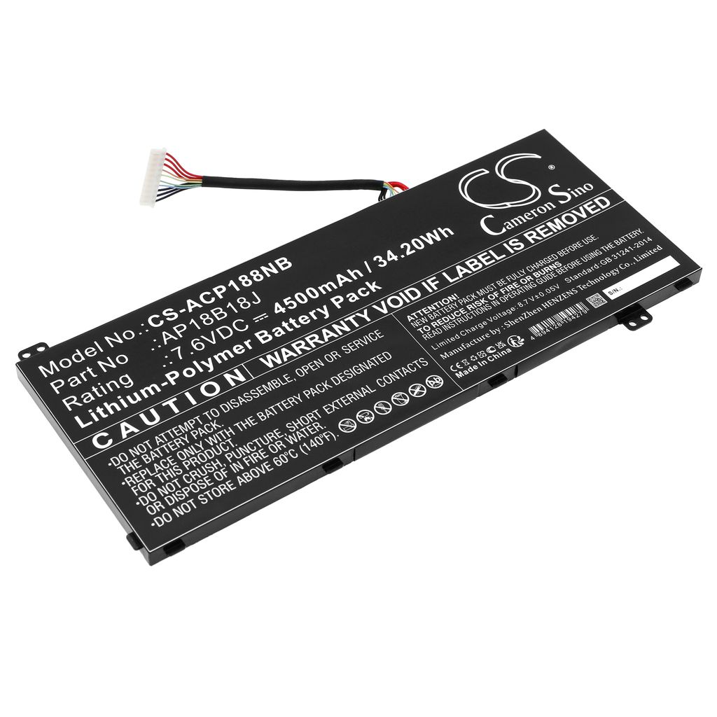 Batteri til Acer AP18B18J 4500 mAh