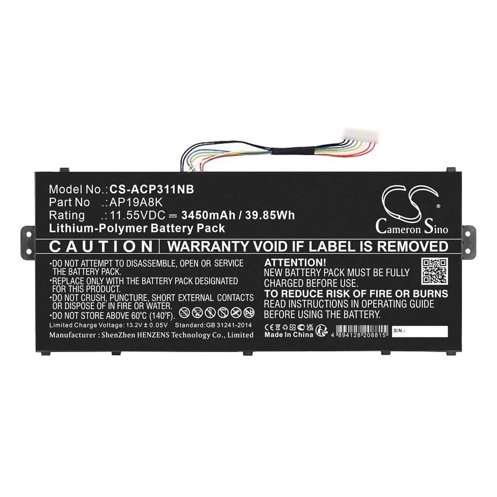 Batteri til Acer AP19A8K 3450 mAh