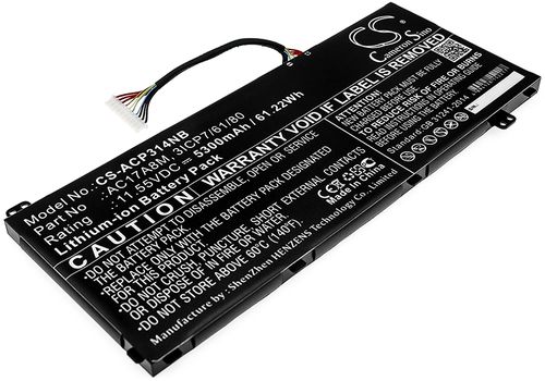 Batteri til Acer AC17A8M,3ICP7/61/80 5300 mAh