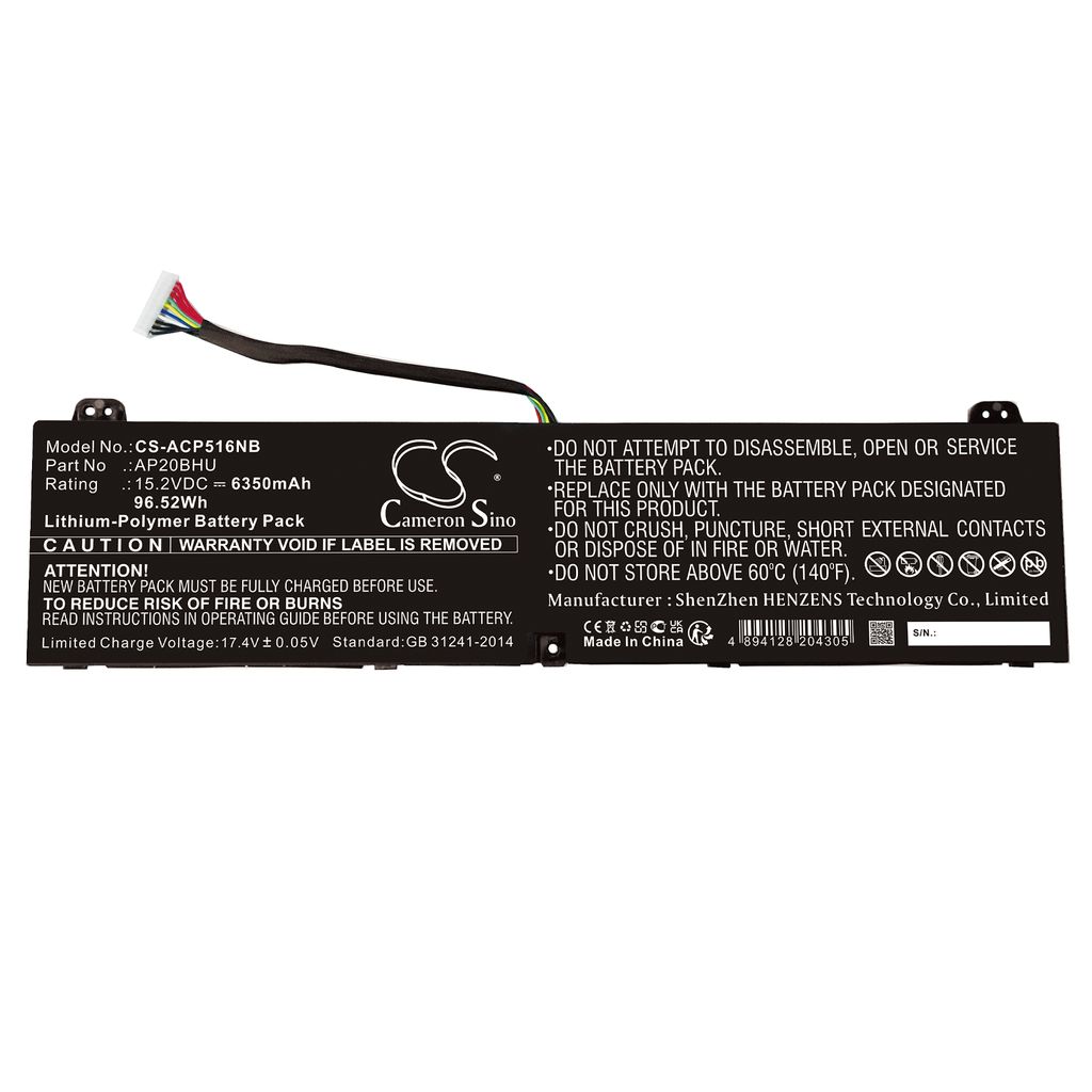 Batteri til Acer AP20BHU 6350 mAh