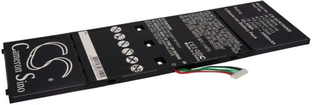 Batteri til Acer AL13B3K,KT.00403.013,41CP6/60/78,TIS 2217-2548,AP13B3K,AP13B8K,AC13B8K,41CP6/60/80,4ICP6/60/78,4ICP6 3500 mAh
