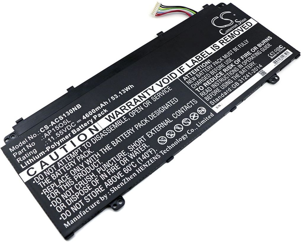 Batteri til Acer AP15O5L,AP1503K,AP15O3K,AP1505L 4600 mAh