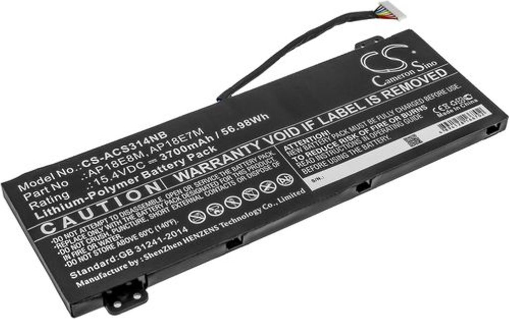 Batteri til Acer AP18E8M,AP18E7M,KT.00407.007,KT00407009 3700 mAh