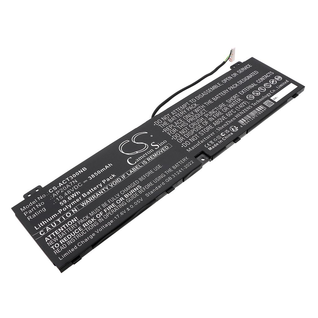 Batteri til Acer AP20A7N,KT.00407.010 3850 mAh