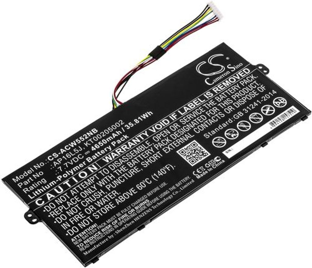 Batteri til Acer AP16L5J,KT00205002 4650 mAh