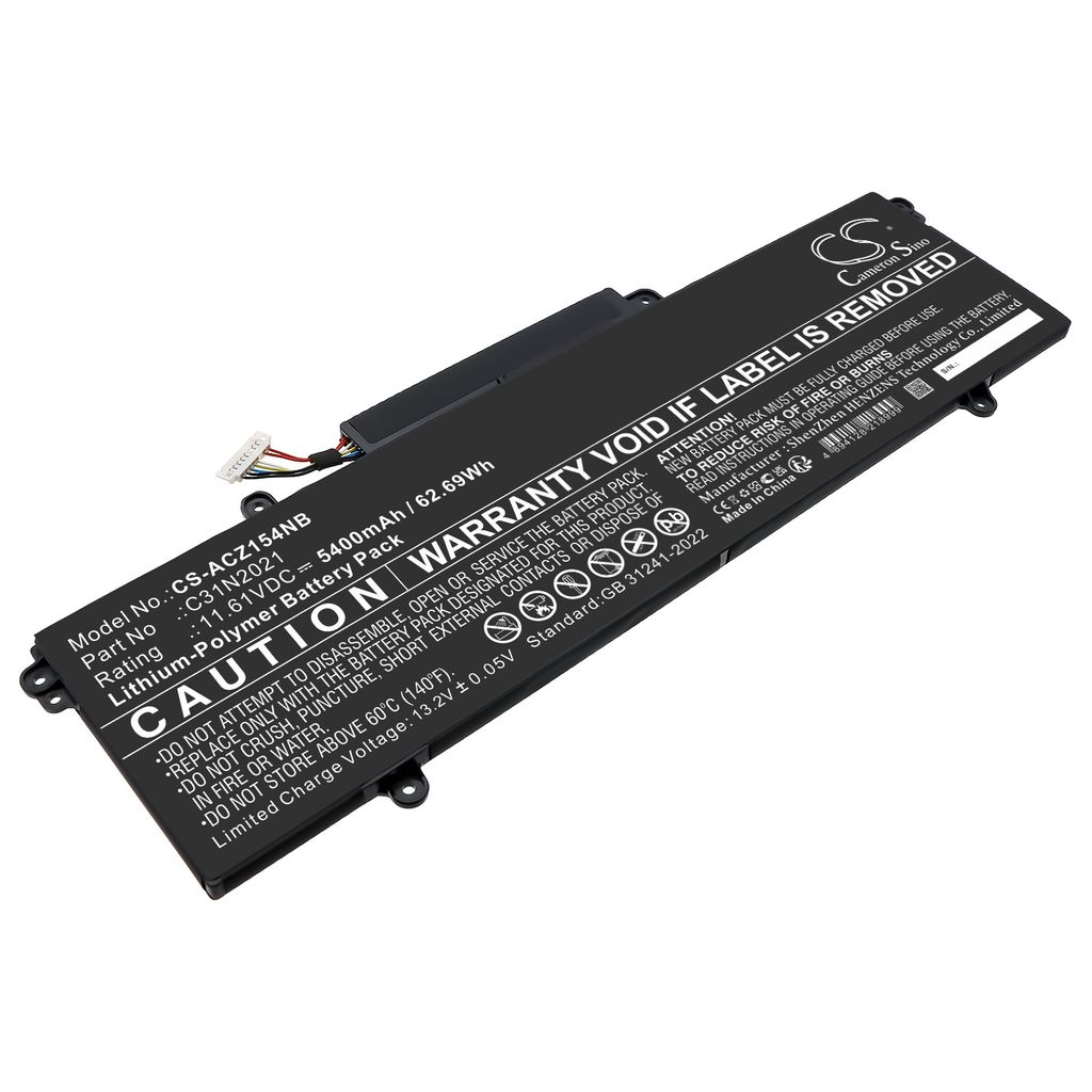 Batteri til Asus 0B200-04030000,C31N2021 5400 mAh