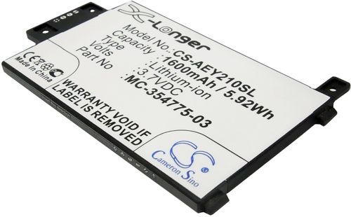 Batteri til Amazon S2011-003-A,MC-354775-03,58-000008,S2011-003-S 1600 mAh