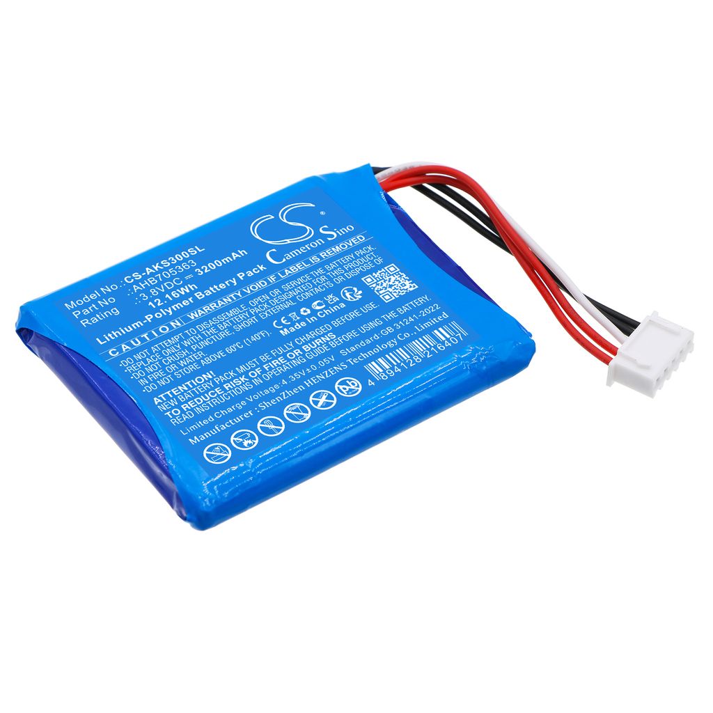 Batteri til AKG AHB705363 3200 mAh