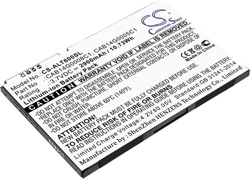 Batteri til Alcatel CAB14G0008C1,CAB14G0005C1 2900 mAh