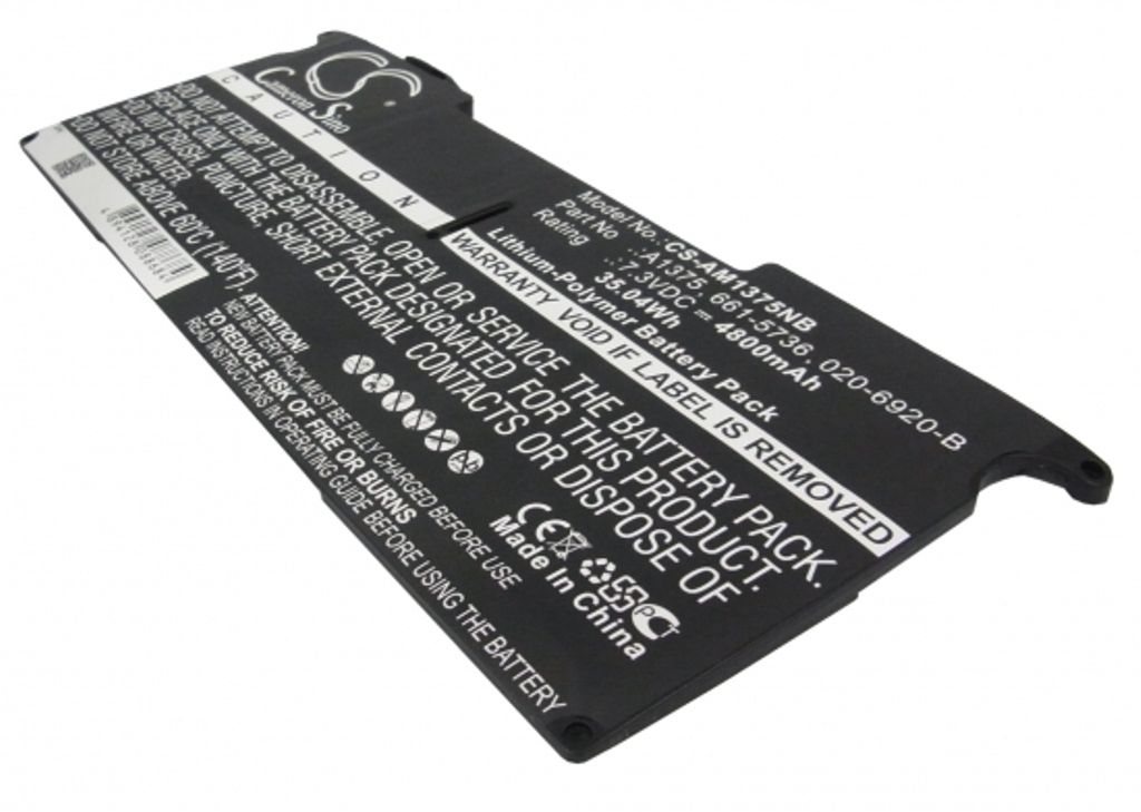 Batteri til Apple A1375,661-5736,020-6920-B 4800 mAh