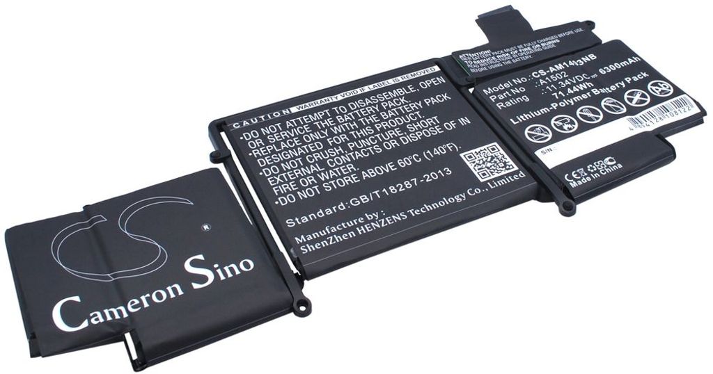 Batteri til Apple A1502,A1493,020-8146,020-8148 6300 mAh