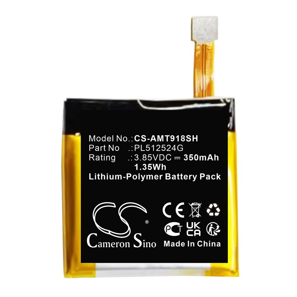 Batteri til Amazfit PL512524G 350 mAh