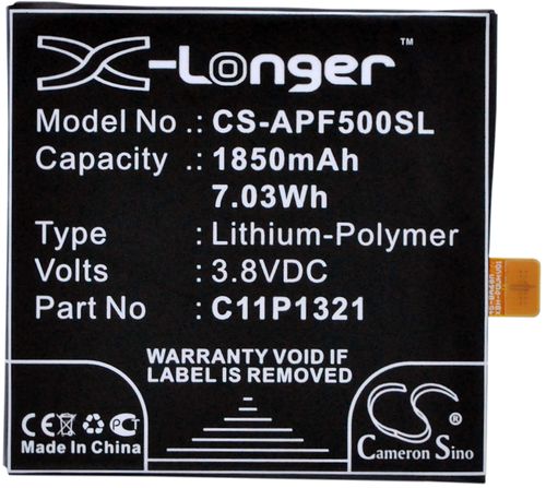 Batteri til Asus C11P1321 1850 mAh