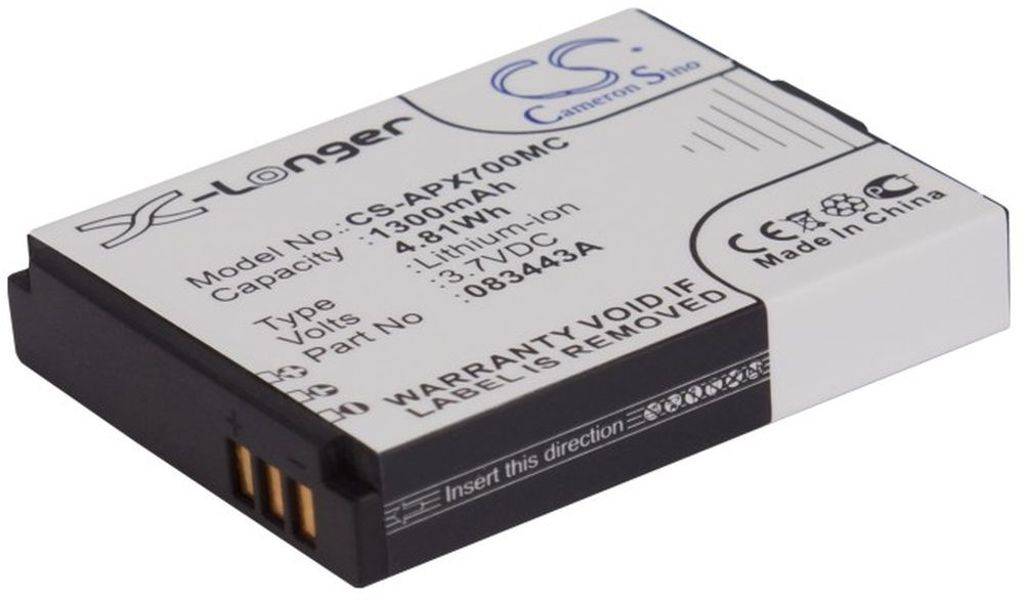Batteri til Actionpro 083443A (1300mAh)