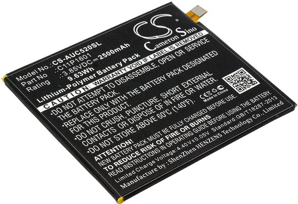 Batteri til Asus C11P1601,0B200-02160000 2500 mAh