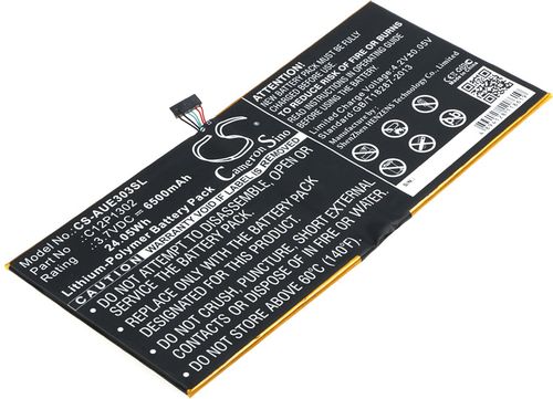 Batteri til Asus C12P1302 6500 mAh