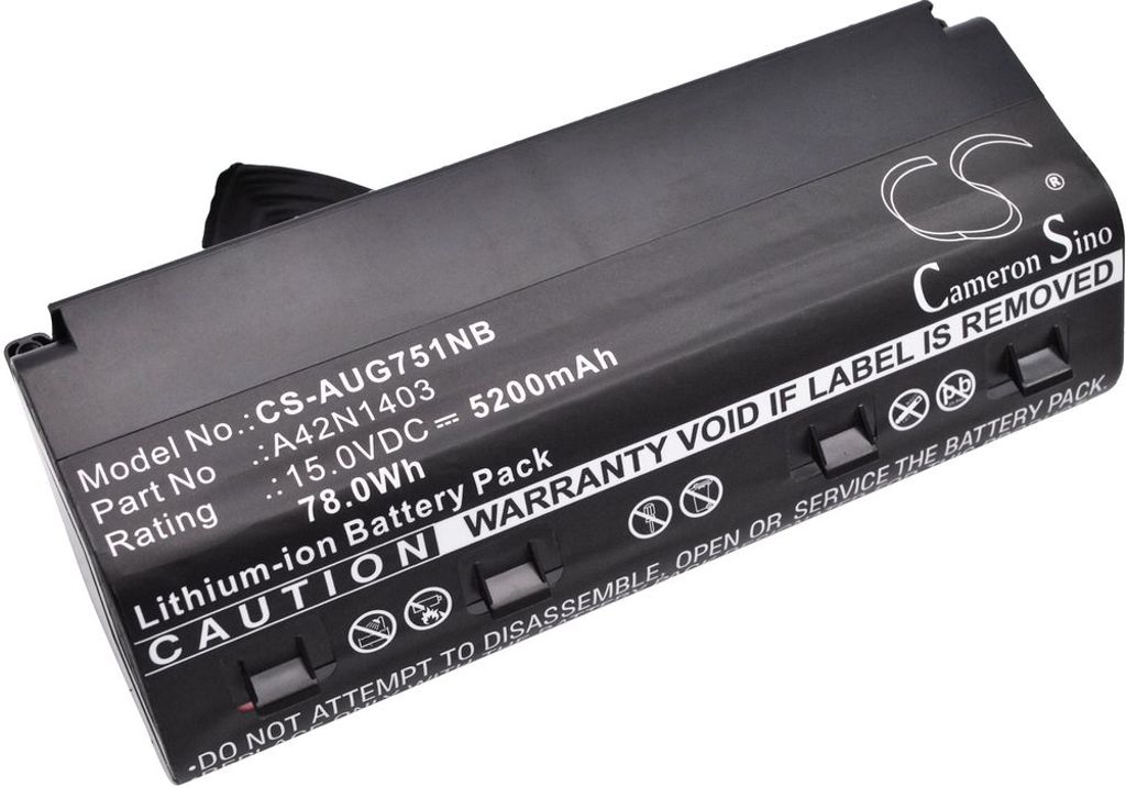 Batteri til Asus A42N1403,A42LM93,A42LM9H,0B110-00290000M 5200 mAh