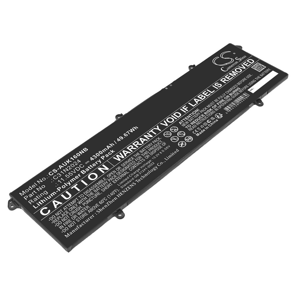 Batteri til Asus 0B200-04070000,C31N2024 4300 mAh