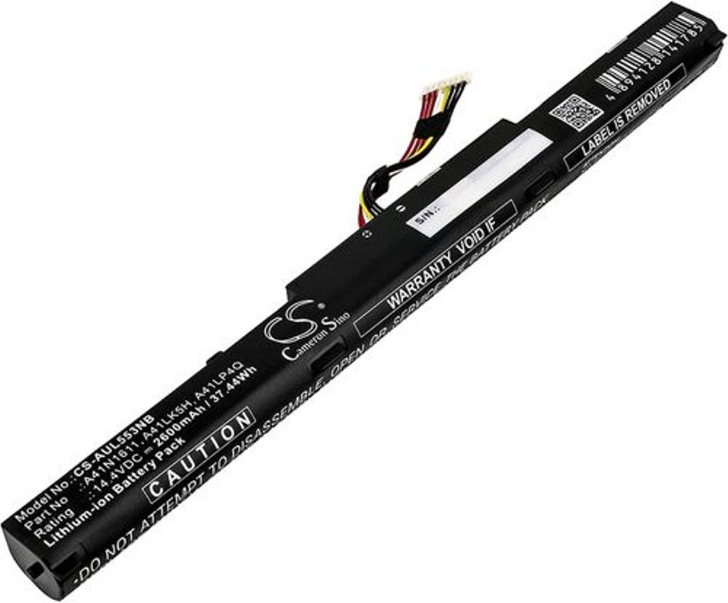 Batteri til Asus A41N1611,A41LK5H,A41LP4Q,OB110-00470000 2600 mAh