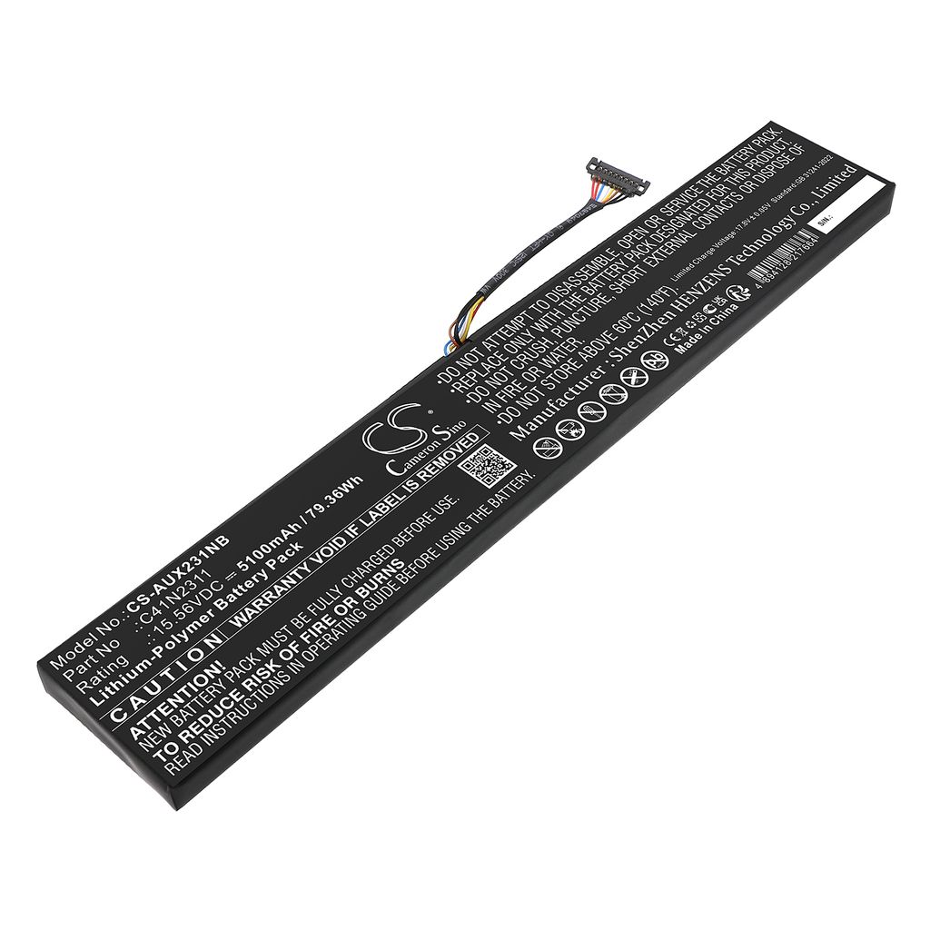 Batteri til Asus 0B200-04560000,C41N2311 5100 mAh