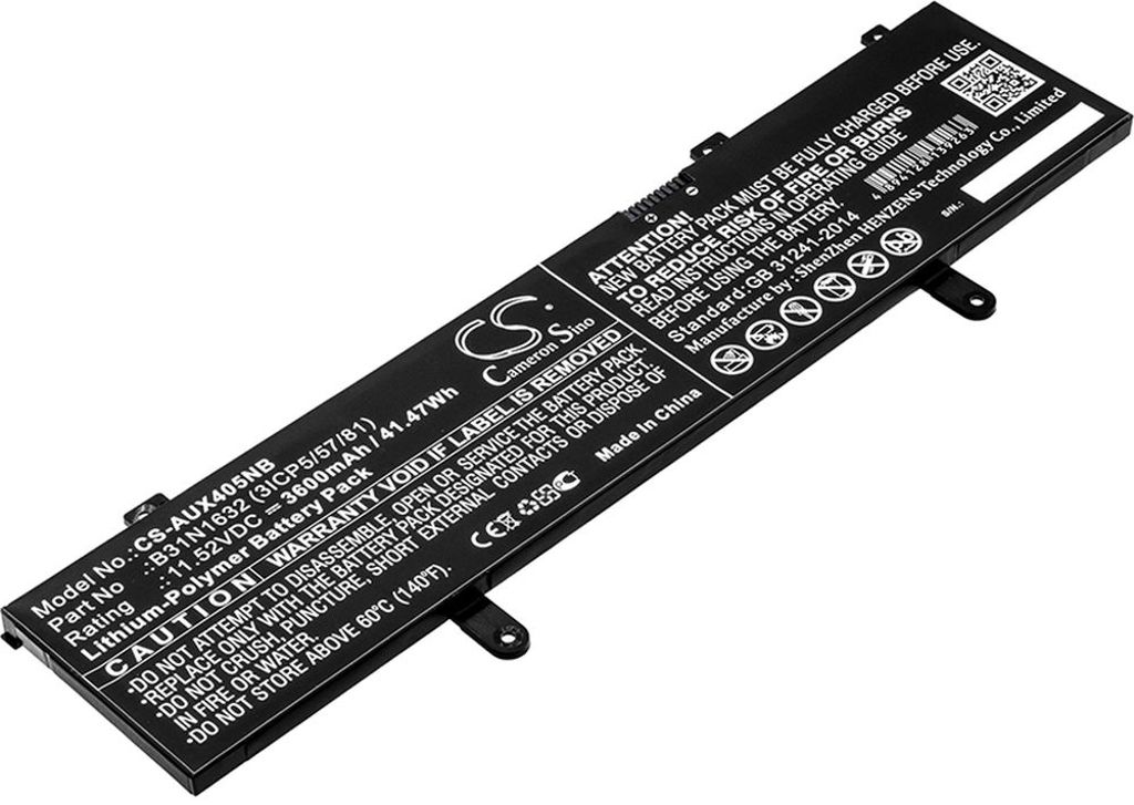 Batteri til Asus 0B200-02540000,B31N1632 (3ICP5/57/81) 3600 mAh