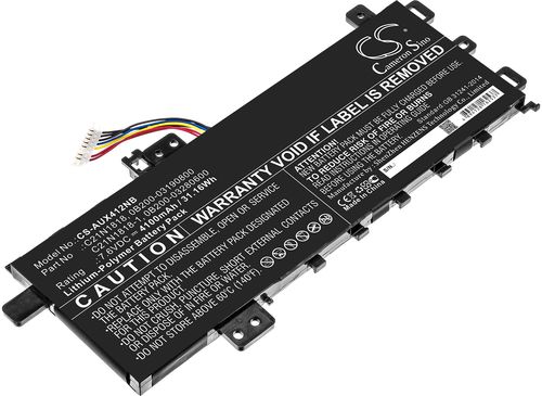 Batteri til Asus 0B200-03190600,0B200-03190800,0B200-03280500,0B200-03280600,0B200-03280700,0B200-03450000,2ICP7/60/8 4100 mAh