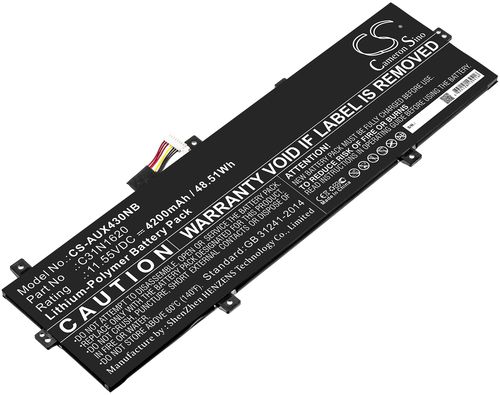 Batteri til Asus 0B200-02370000,0B200-02370100,0B200-02370200,0B200-02860000,0B200-02860200,3ICP5/70/81,B0B200-023700 4200 mAh