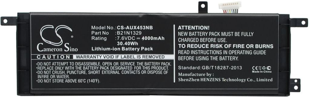 Batteri til Asus B21N1329,0B200-00840000,0B200-00840100,0B200-00840200,0B200-00840400,0B200-00840500,0B200-00840600,0 4000 mAh