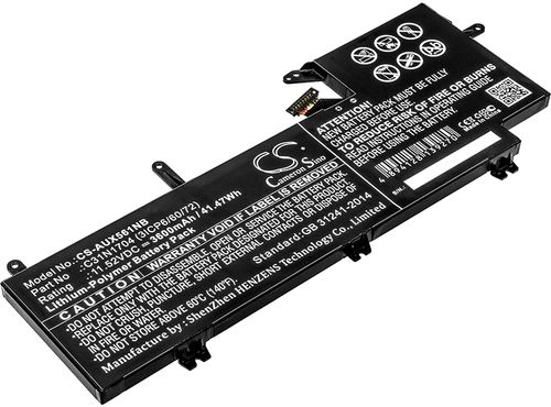 Batteri til Asus 0B200-02650000,C31N1704 (3ICP6/60/72),C31N1704 3600 mAh