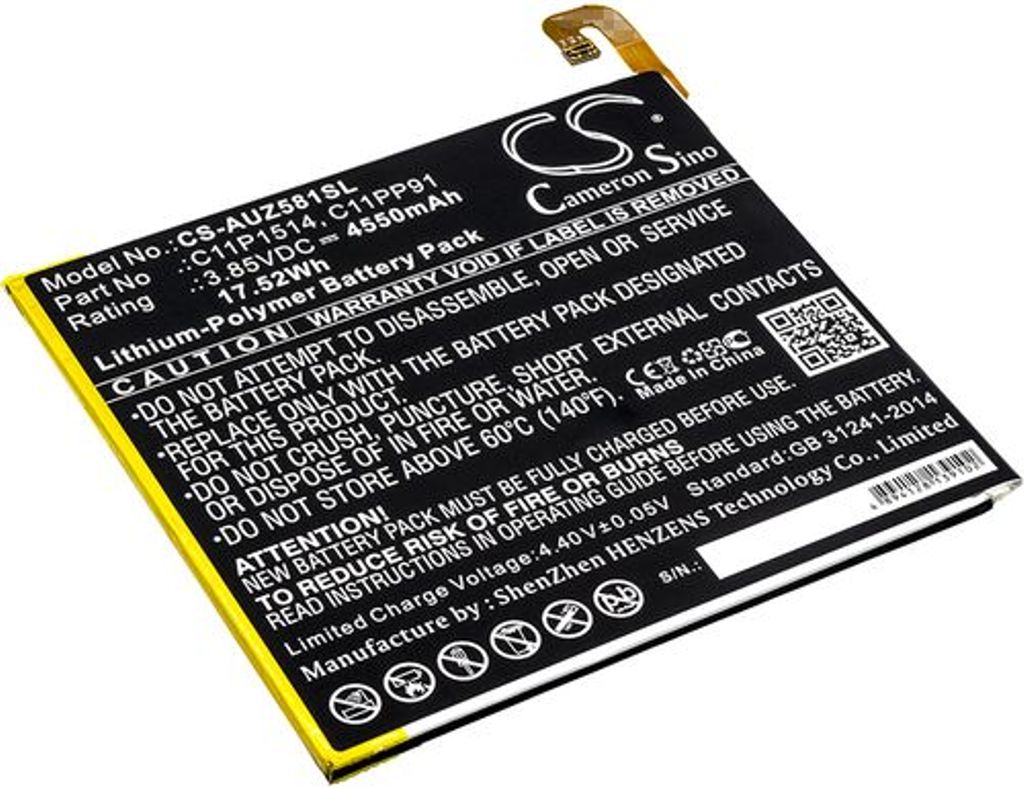 Batteri til Asus C11PP91,M619,C11P1514,0B200-01970000 4550 mAh