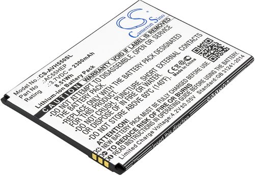 Batteri til Archos AC55HEP,BSF20 2300 mAh