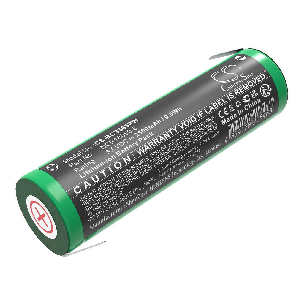 Batteri til Black & Decker NCR18650-8 2500 mAh