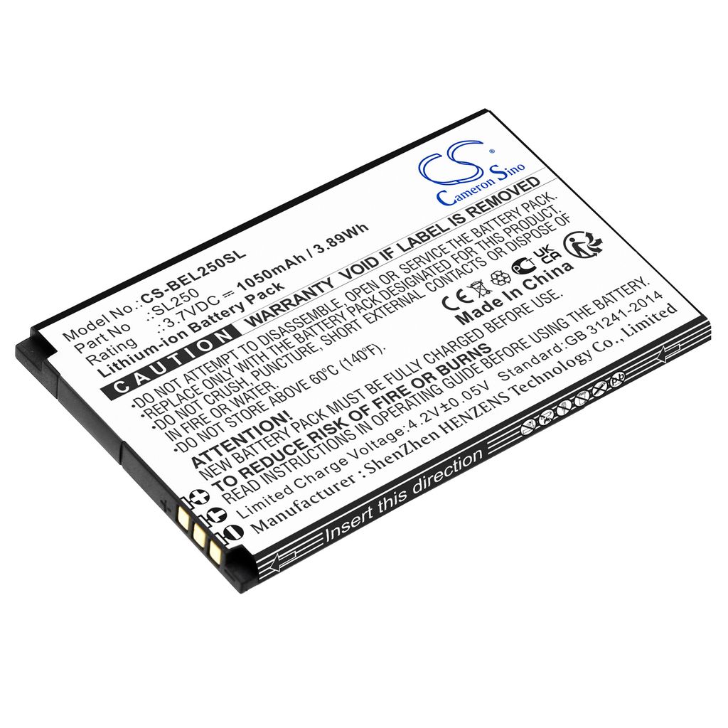 Batteri til Bea-fon SL250 1050 mAh