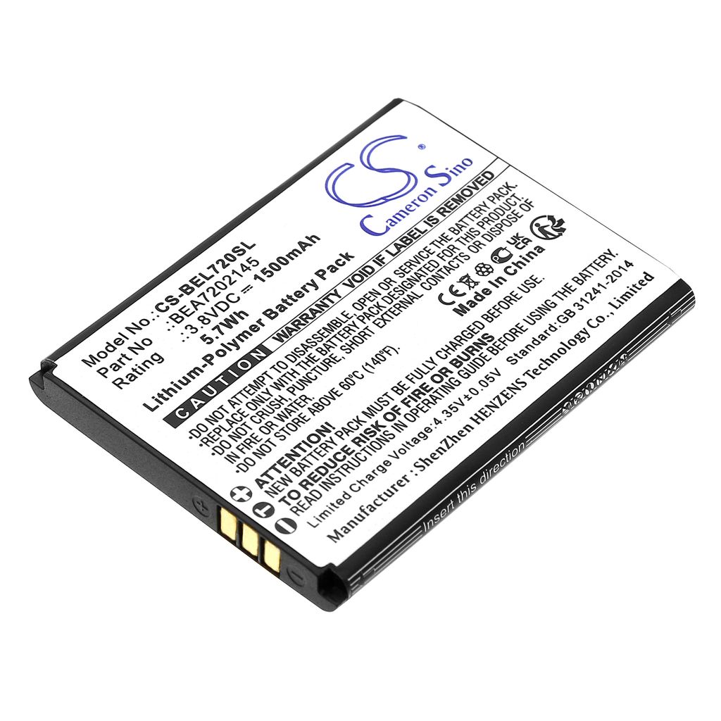 Batteri til Bea-fon BEA7202145,SL720,SL720i 1500 mAh