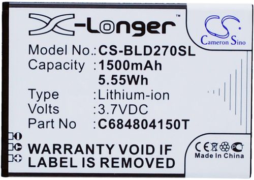Batteri til BLU C684804150T,C6804804150T 1500 mAh