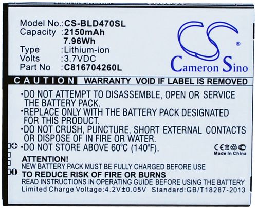 Batteri til BLU C816704260L 2150 mAh