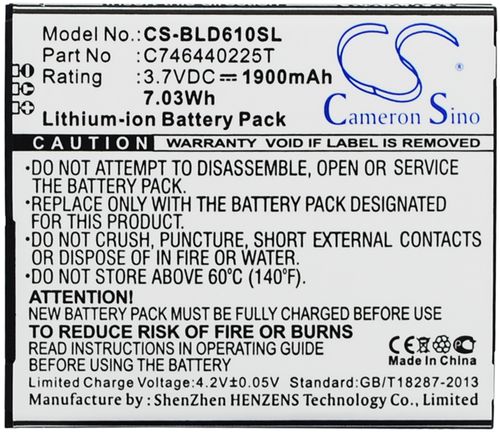Batteri til BLU C746440225T 1900 mAh