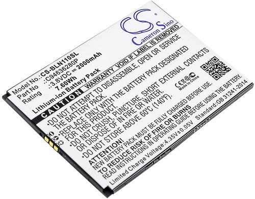 Batteri til BLU C94636280P 2000 mAh