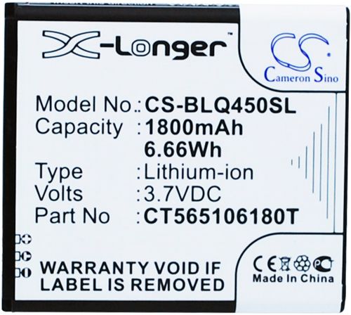 Batteri til BLU CT565106180T 1800 mAh