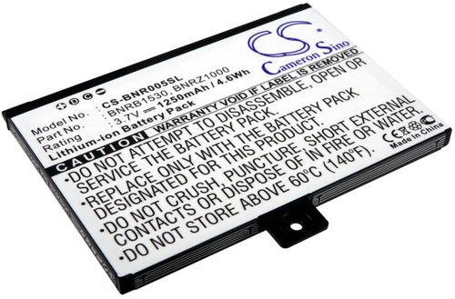 Batteri til Barnes & Noble BNRB1530,9BS11GTFF10B3,9875521,BNRZ1000,BNRB454261 1250 mAh